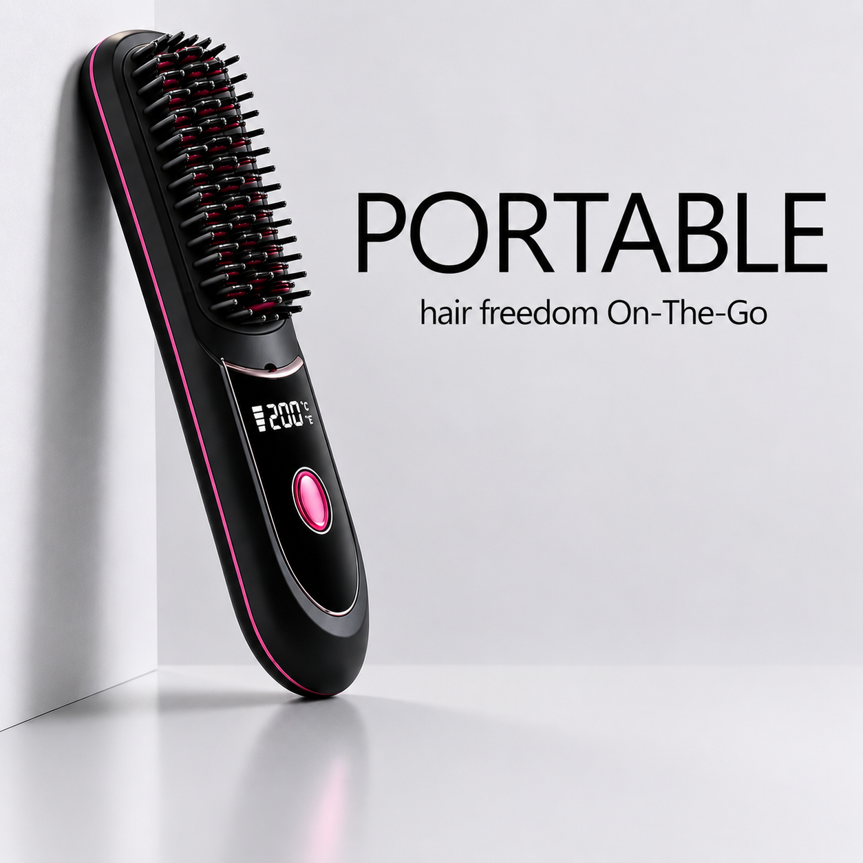 GoBrush Pro | Cordless Hair Straightener Brush