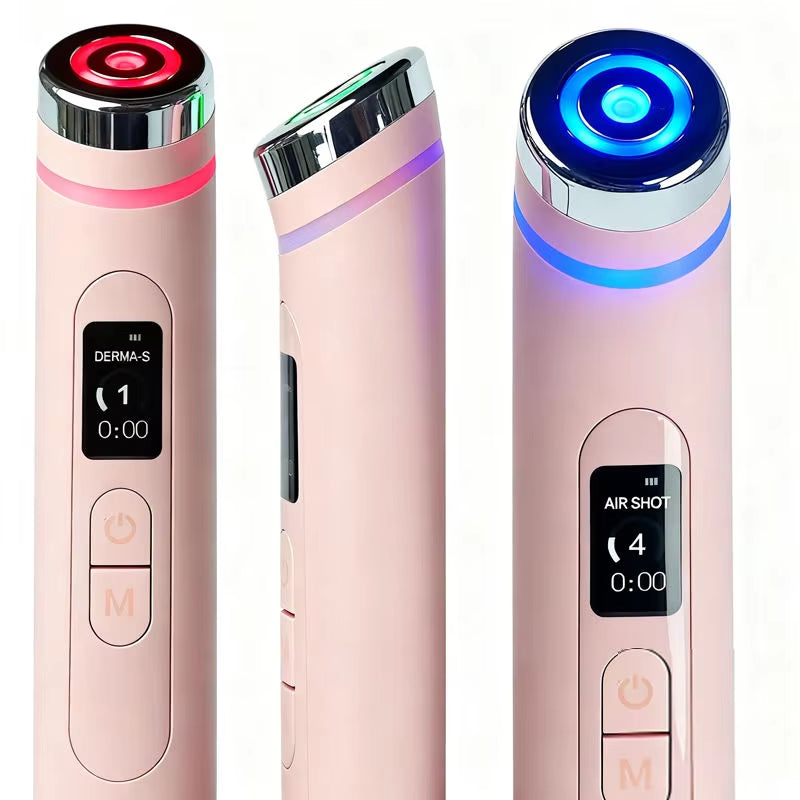 Pink Skin Care Wand Multifunction Face Massager Beauty Device