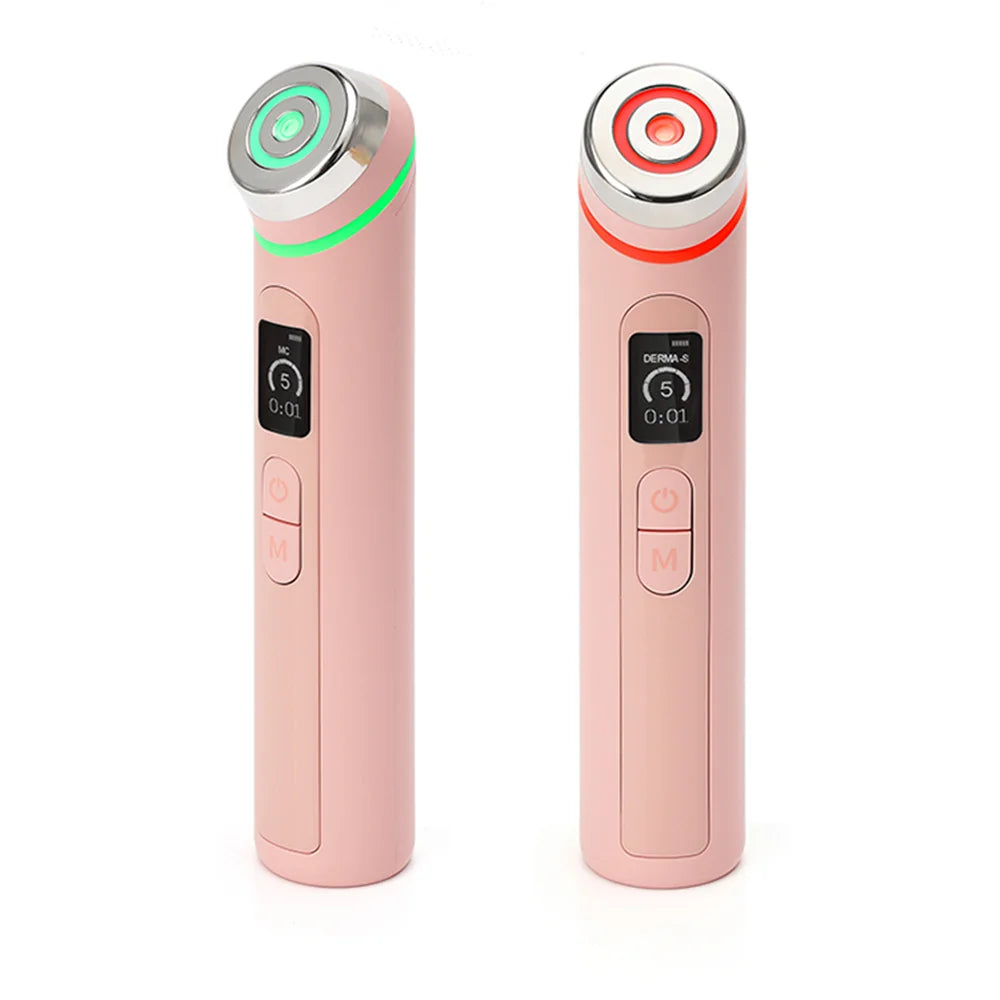 Pink Skin Care Wand Multifunction Face Massager Beauty Device