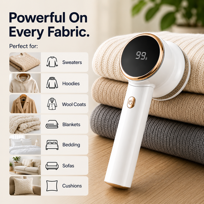 FabricPro™ | Rechargeable Digital Fabric Shaver & Lint Remover