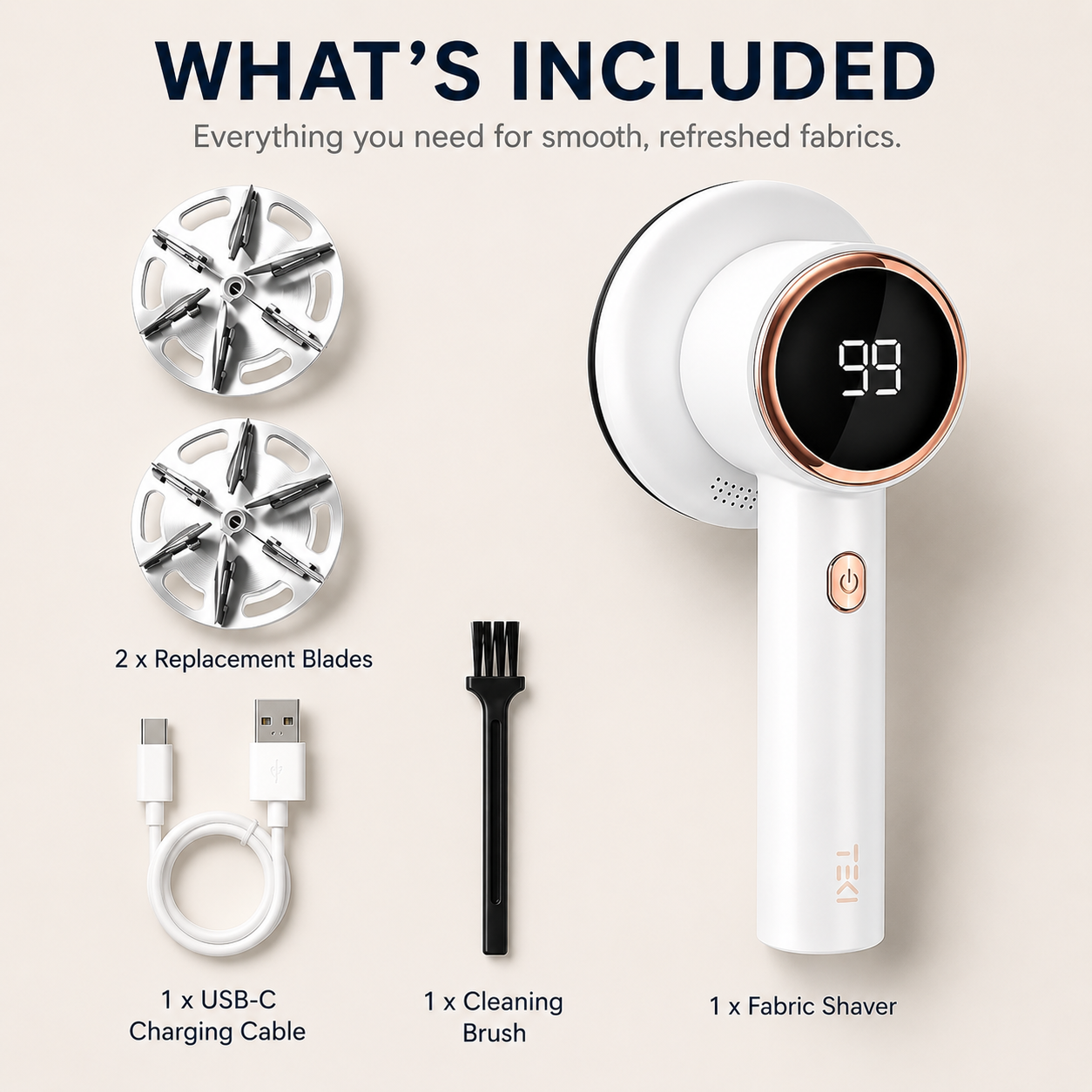 FabricPro™ | Rechargeable Digital Fabric Shaver & Lint Remover