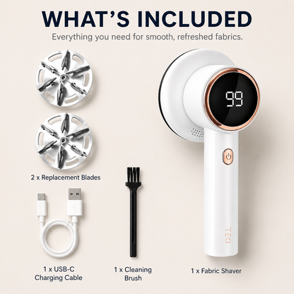 FabricPro™ | Rechargeable Digital Fabric Shaver & Lint Remover