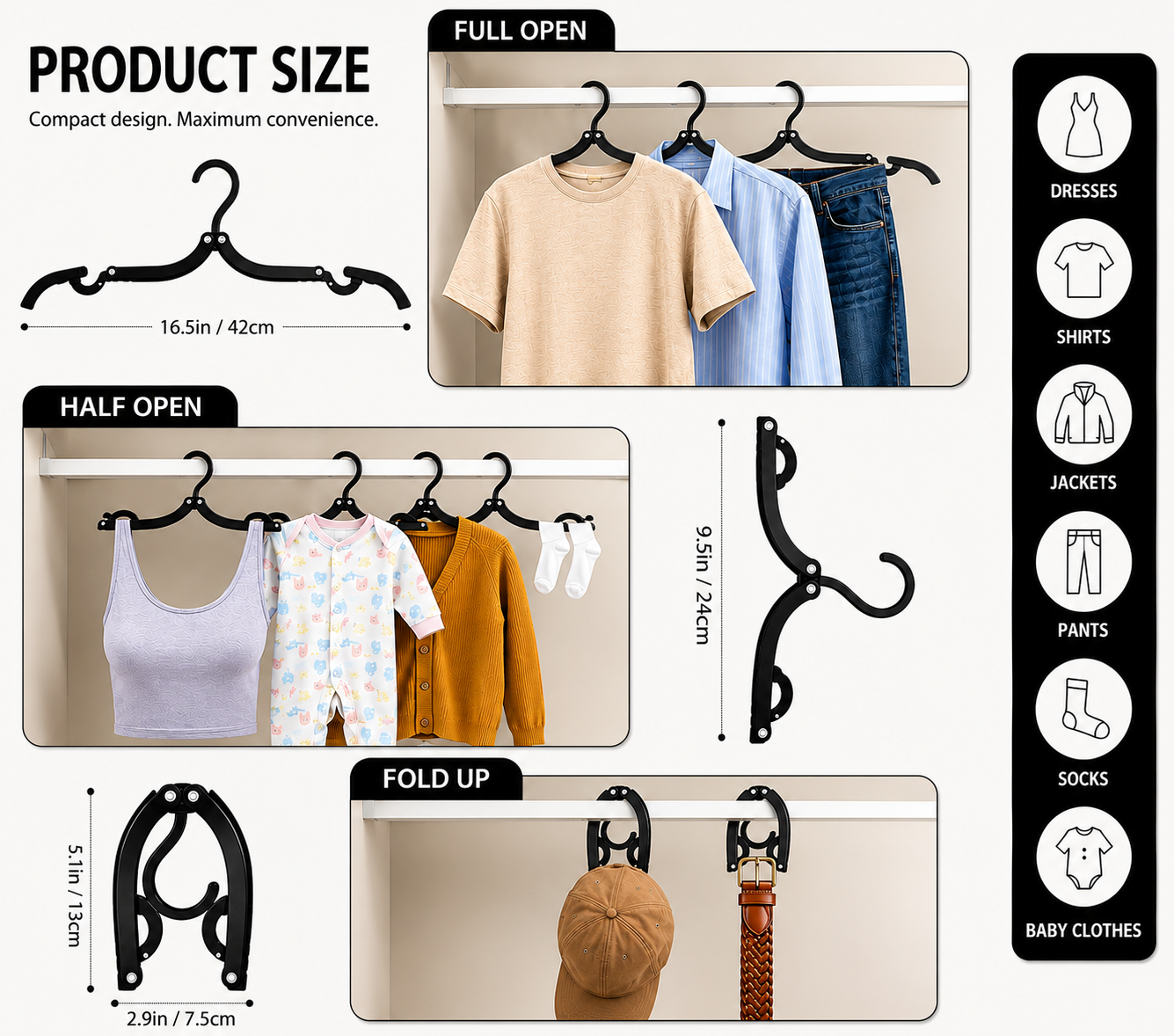 FoldGo™ | Portable Foldable Travel Hangers