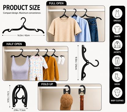 FoldGo™ | Portable Foldable Travel Hangers