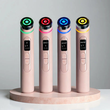 Pink Skin Care Wand Multifunction Face Massager Beauty Device